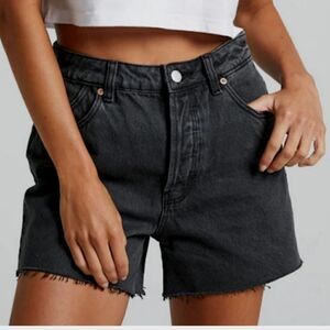 Rolla's Original Short Distressed Black High Rise Cut Off Jean Shorts - Size 24